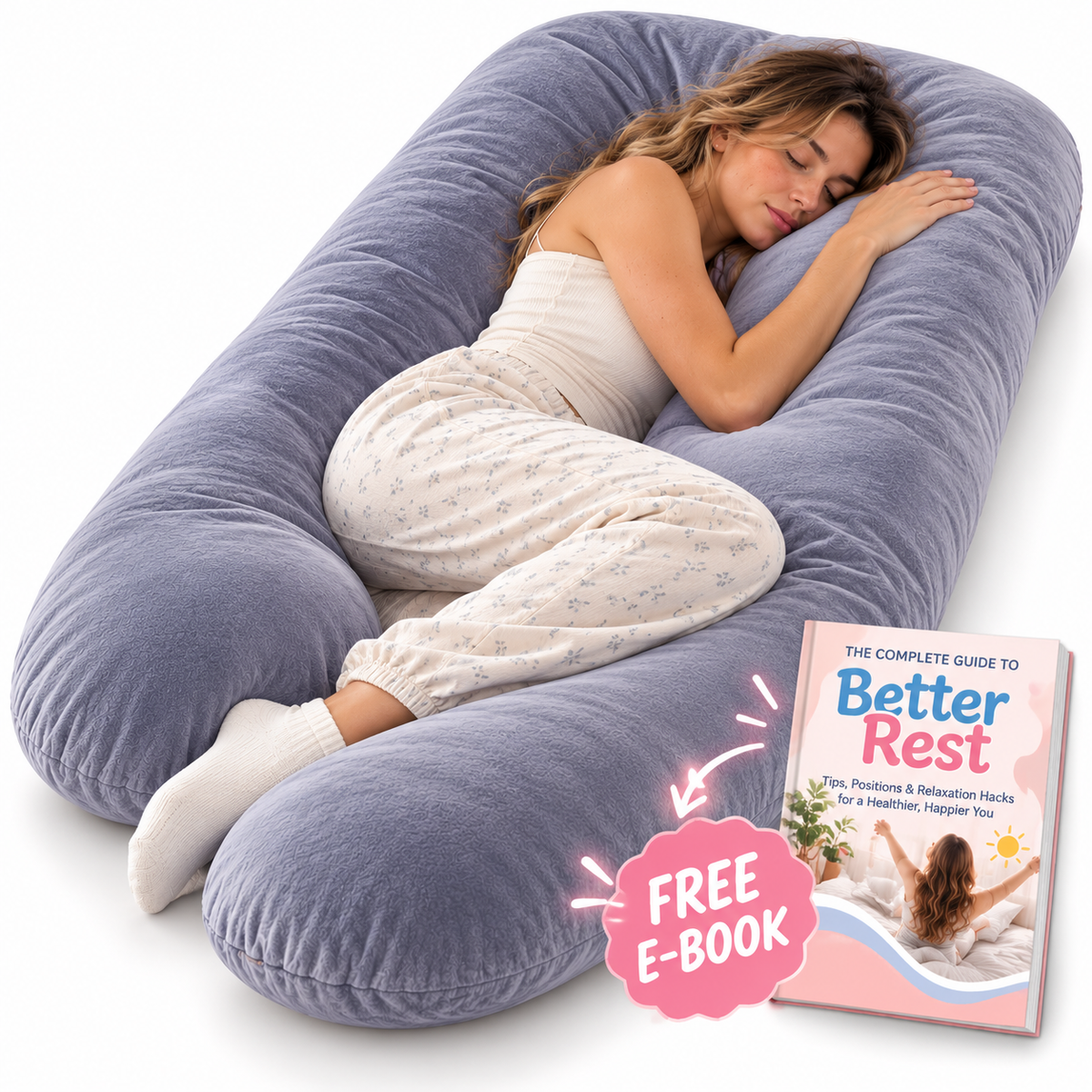 U-Shaped Full Body Pillow